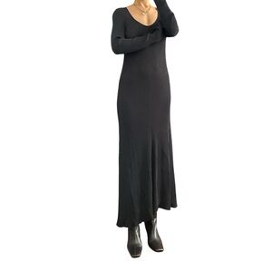 Everlane Long Sleeve Knit Black Dress Size M
